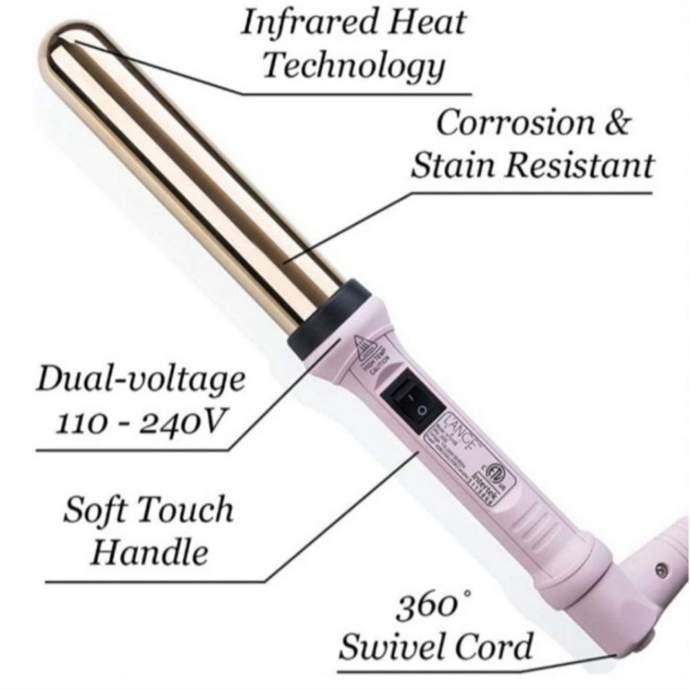 L’ange Hair Ondulé Curling Wand - Blush 32mm
